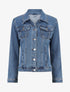 Veste en jean coupe droite - Bleu - 1