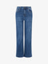 Jean droit push up délavé - Bleu - 1
