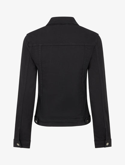 Veste en jean coupe droite - Noir - 2