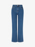 Jean push up à taille standard coupe droite - Bleu - 1