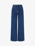 Jean wide leg taille standard - Bleu brut - 1