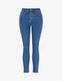 Jean skinny taille haute - Bleu - 1