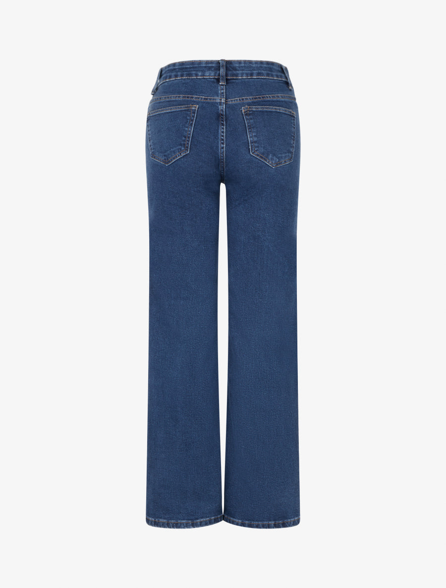 Jean droit taille standard - Bleu brut - 2