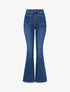 Jean flare à poches plaquées - Bleu brut - 1