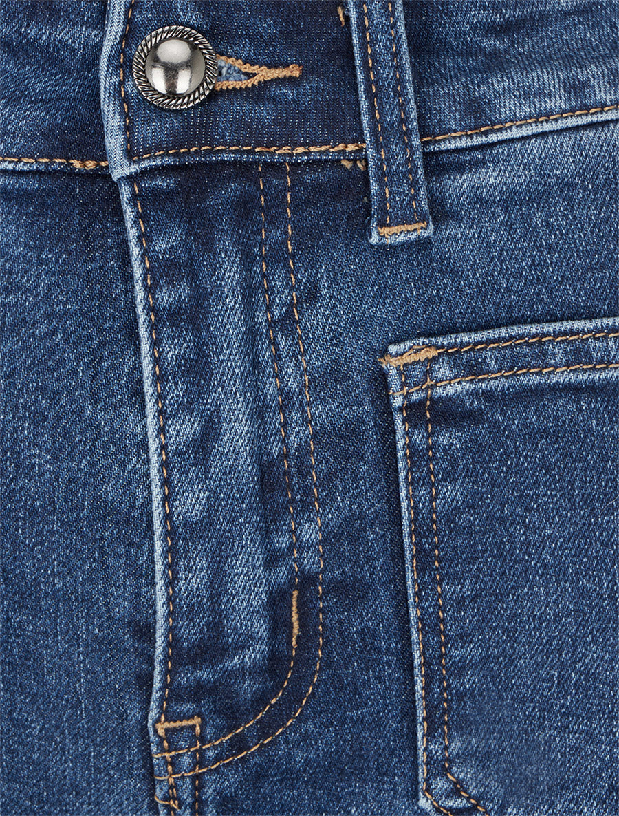 Jean wide leg coupe droite - Bleu - 3