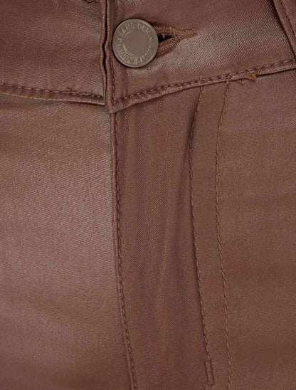 Jean push up enduit - Marron - 3