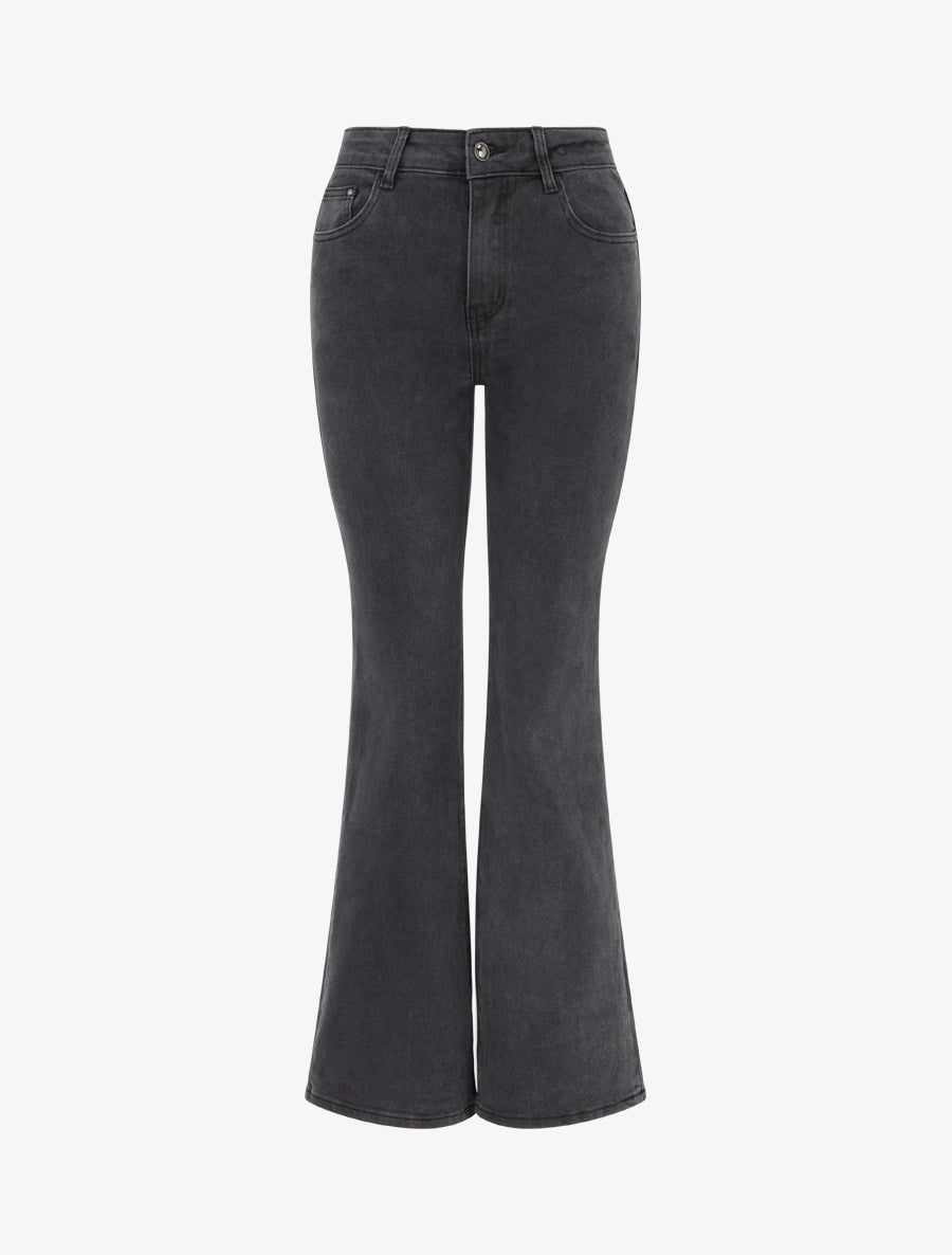 Jean standard coupe flare - Gris - 1
