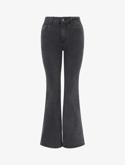 Jean standard coupe flare - Gris - 1