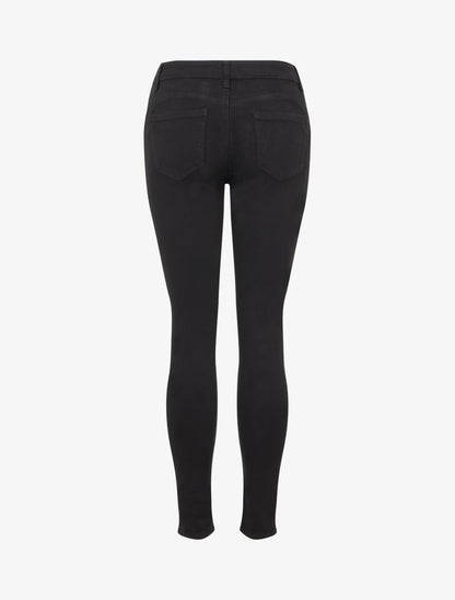 Jean skinny effet push-up taille haute - Noir
