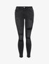 Jean skinny déchiré à taille basse - Noir - 4