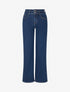 Jean taille haute coupe droite - Bleu - 1