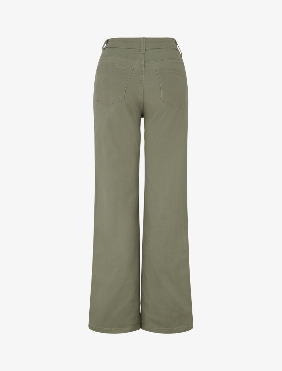 Jean coupe droite à 4 poches - Kaki - 2
