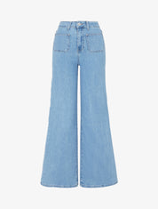 Jean push up à 4 poches coupe droite - Bleu - 1
