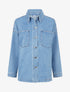 Veste en jean oversize - Bleu clair - 1