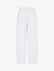 Jean ballon coupe droite - Blanc