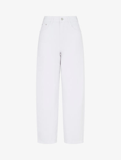Jean ballon coupe droite - Blanc