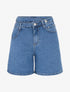 Short à double boutons coupe droite - Bleu - 1
