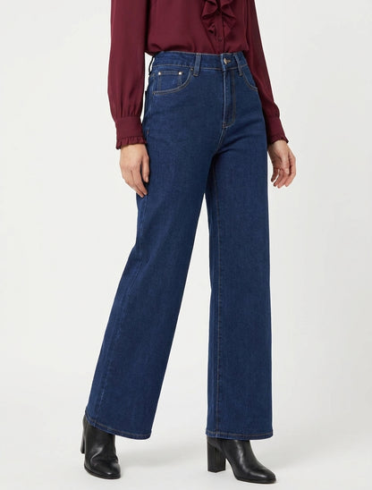 Jean standard wide leg - Bleu