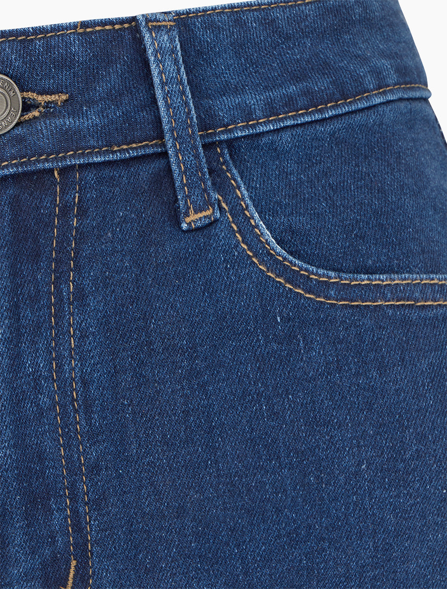 Jean ample taille haute - Bleu brut - 3