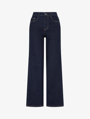Jean stretch coupe ample - Bleu brut - 1
