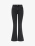 Jean taille haute coupe flare - Gris anthracite - 1