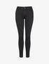 Jean slim uni taille haute - Noir - 1