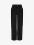 Jean wide leg uni à taille haute - Noir - 1