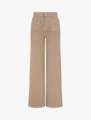 Jean uni à 4 poches - Beige - 1