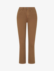Jean slim uni taille haute - Camel - 1