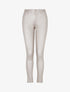 Pantalon slim en simili effet enduit - Argent rosé - 1