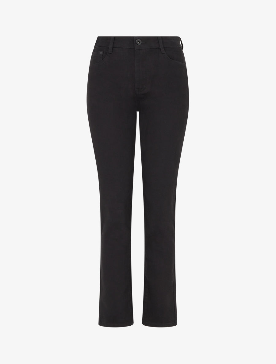 Jean uni coupe droite - Noir - 1