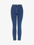 Jean skinny grande taille taille haute - Bleu denim - 1