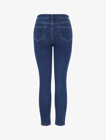 Jean skinny doublé polaire - Bleu brut - 2