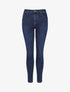 Jean slim stretch à taille haute - Bleu denim - 1