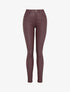 Pantalon enduit coupe slim - Bordeaux - 4