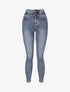 Jean ultra skinny à taille élastiquée - Bleu - 4