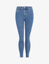 Jean skinny à taille haute - Bleu denim - 4