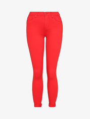 Jean skinny uni casual - Rouge - 4