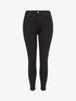 Jean skinny push up à coutures apparentes - Noir - 1