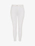Jean skinny push up à coutures apparentes - Crème - 1