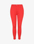 Jean skinny push up à coutures apparentes - Rouge - 1