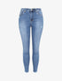 Jean skinny à éraflures et bords effilochés - Denim brut - 4
