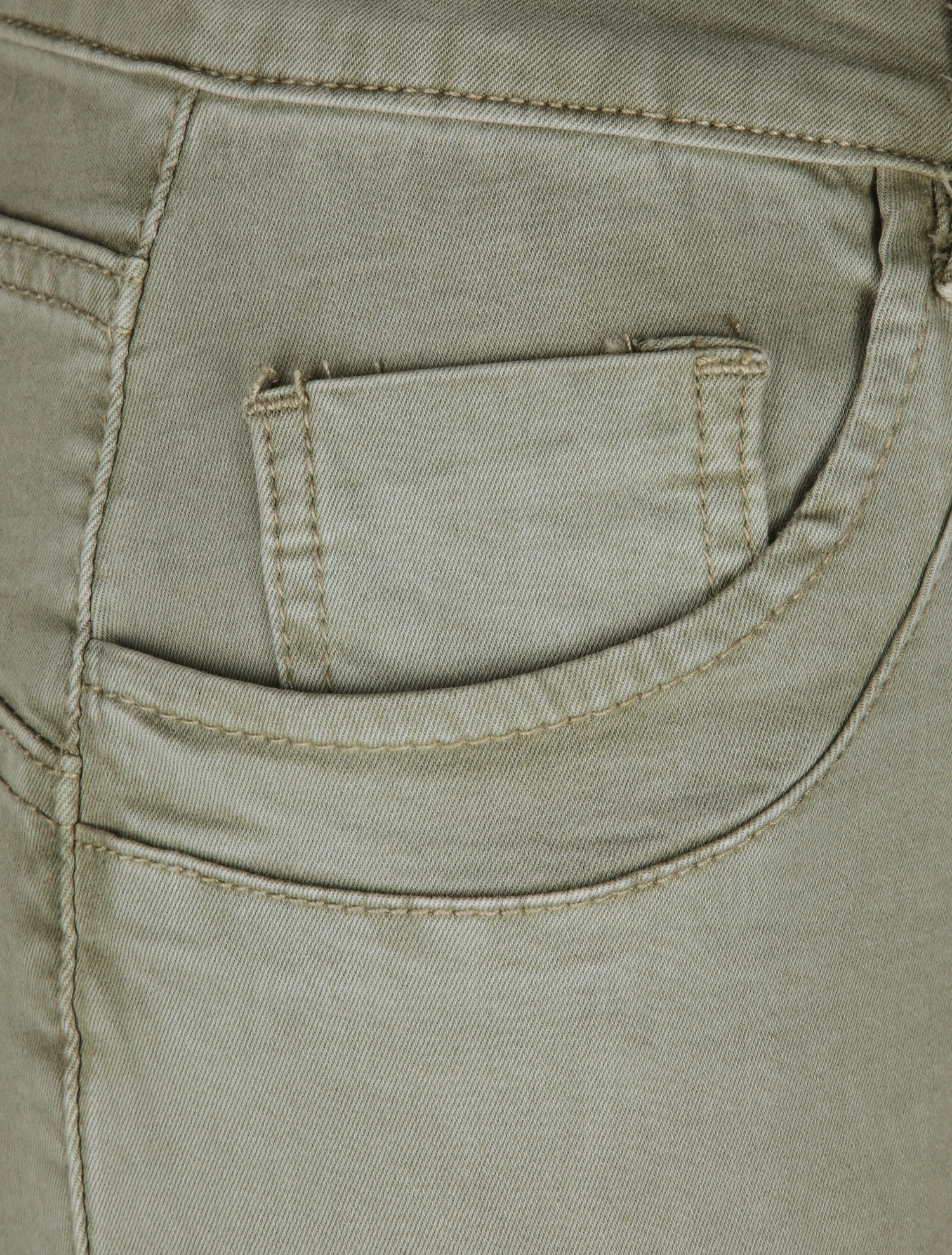 Jean slim effet froissé - Kaki - 3