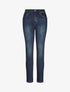 Jean grande taille slim à taille haute - Denim foncé - 1