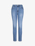 Jean grande taille slim à taille haute - Bleu denim - 1