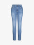Jean grande taille slim à taille haute - Bleu - 1