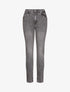 Jean grande taille slim à taille haute - Gris - 4