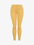 Jean skinny uni à taille haute - Jaune - 4