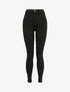 Jean biker skinny à taille haute - Noir - 1