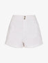 Short trapèze à taille haute - Blanc - 1